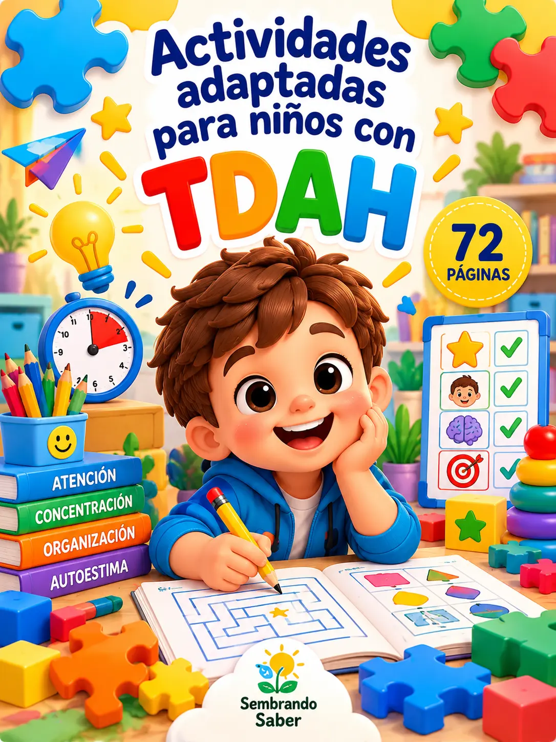 Portada de Actividades adaptadas para niños con TDAH