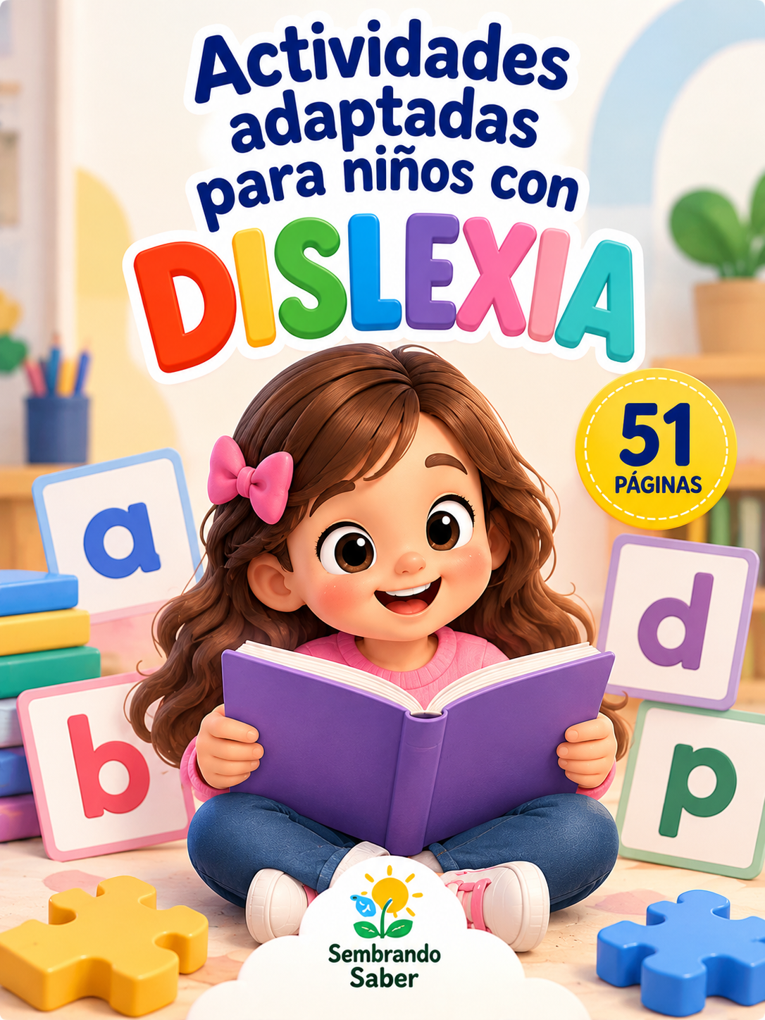 Portada de Actividades adaptadas para niños con dislexia