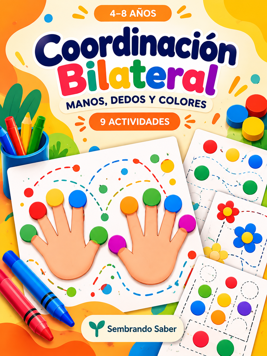 Portada de Coordinación bilateral: manos, dedos y colores